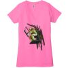 Ladies' Jersey Short-Sleeve Deep V-Neck T-Shirt Thumbnail