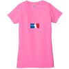 Ladies' Jersey Short-Sleeve Deep V-Neck T-Shirt Thumbnail