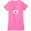 Ladies' Jersey Short-Sleeve Deep V-Neck T-Shirt Thumbnail