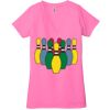 Ladies' Jersey Short-Sleeve Deep V-Neck T-Shirt Thumbnail