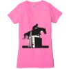 Ladies' Jersey Short-Sleeve Deep V-Neck T-Shirt Thumbnail