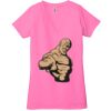 Ladies' Jersey Short-Sleeve Deep V-Neck T-Shirt Thumbnail