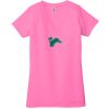 Ladies' Jersey Short-Sleeve Deep V-Neck T-Shirt Thumbnail