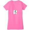 Ladies' Jersey Short-Sleeve Deep V-Neck T-Shirt Thumbnail