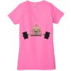 Ladies' Jersey Short-Sleeve Deep V-Neck T-Shirt Thumbnail