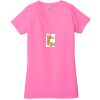Ladies' Jersey Short-Sleeve Deep V-Neck T-Shirt Thumbnail