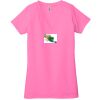 Ladies' Jersey Short-Sleeve Deep V-Neck T-Shirt Thumbnail