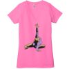 Ladies' Jersey Short-Sleeve Deep V-Neck T-Shirt Thumbnail