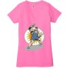 Ladies' Jersey Short-Sleeve Deep V-Neck T-Shirt Thumbnail