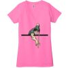 Ladies' Jersey Short-Sleeve Deep V-Neck T-Shirt Thumbnail