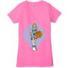 Ladies' Jersey Short-Sleeve Deep V-Neck T-Shirt Thumbnail