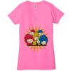 Ladies' Jersey Short-Sleeve Deep V-Neck T-Shirt Thumbnail