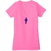 Ladies' Jersey Short-Sleeve Deep V-Neck T-Shirt Thumbnail