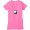 Ladies' Jersey Short-Sleeve Deep V-Neck T-Shirt Thumbnail
