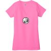 Ladies' Jersey Short-Sleeve Deep V-Neck T-Shirt Thumbnail