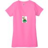 Ladies' Jersey Short-Sleeve Deep V-Neck T-Shirt Thumbnail