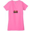 Ladies' Jersey Short-Sleeve Deep V-Neck T-Shirt Thumbnail