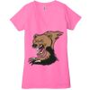 Ladies' Jersey Short-Sleeve Deep V-Neck T-Shirt Thumbnail