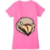Ladies' Jersey Short-Sleeve Deep V-Neck T-Shirt Thumbnail
