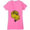 Ladies' Jersey Short-Sleeve Deep V-Neck T-Shirt Thumbnail