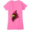 Ladies' Jersey Short-Sleeve Deep V-Neck T-Shirt Thumbnail