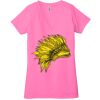Ladies' Jersey Short-Sleeve Deep V-Neck T-Shirt Thumbnail