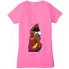 Ladies' Jersey Short-Sleeve Deep V-Neck T-Shirt Thumbnail