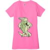 Ladies' Jersey Short-Sleeve Deep V-Neck T-Shirt Thumbnail