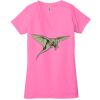 Ladies' Jersey Short-Sleeve Deep V-Neck T-Shirt Thumbnail