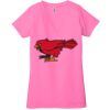 Ladies' Jersey Short-Sleeve Deep V-Neck T-Shirt Thumbnail