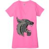 Ladies' Jersey Short-Sleeve Deep V-Neck T-Shirt Thumbnail