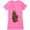 Ladies' Jersey Short-Sleeve Deep V-Neck T-Shirt Thumbnail