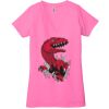 Ladies' Jersey Short-Sleeve Deep V-Neck T-Shirt Thumbnail