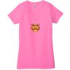 Ladies' Jersey Short-Sleeve Deep V-Neck T-Shirt Thumbnail