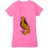 Ladies' Jersey Short-Sleeve Deep V-Neck T-Shirt Thumbnail