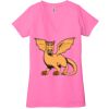 Ladies' Jersey Short-Sleeve Deep V-Neck T-Shirt Thumbnail