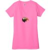 Ladies' Jersey Short-Sleeve Deep V-Neck T-Shirt Thumbnail