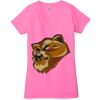 Ladies' Jersey Short-Sleeve Deep V-Neck T-Shirt Thumbnail