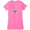 Ladies' Jersey Short-Sleeve Deep V-Neck T-Shirt Thumbnail