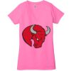 Ladies' Jersey Short-Sleeve Deep V-Neck T-Shirt Thumbnail