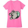 Ladies' Jersey Short-Sleeve Deep V-Neck T-Shirt Thumbnail