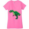 Ladies' Jersey Short-Sleeve Deep V-Neck T-Shirt Thumbnail