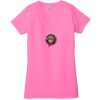 Ladies' Jersey Short-Sleeve Deep V-Neck T-Shirt Thumbnail