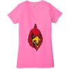 Ladies' Jersey Short-Sleeve Deep V-Neck T-Shirt Thumbnail