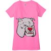 Ladies' Jersey Short-Sleeve Deep V-Neck T-Shirt Thumbnail