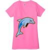 Ladies' Jersey Short-Sleeve Deep V-Neck T-Shirt Thumbnail