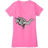 Ladies' Jersey Short-Sleeve Deep V-Neck T-Shirt Thumbnail