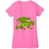 Ladies' Jersey Short-Sleeve Deep V-Neck T-Shirt Thumbnail