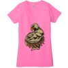 Ladies' Jersey Short-Sleeve Deep V-Neck T-Shirt Thumbnail
