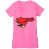 Ladies' Jersey Short-Sleeve Deep V-Neck T-Shirt Thumbnail